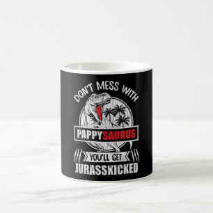 Caneca De Café Não se meta com o Pai da família Pappy Saurus Di