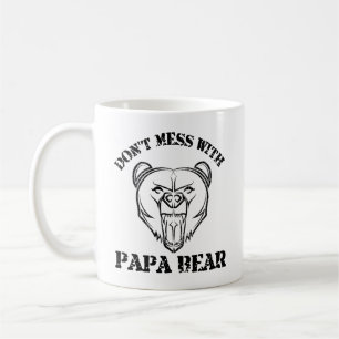 Caneca De Café Não se meta com papai Urso