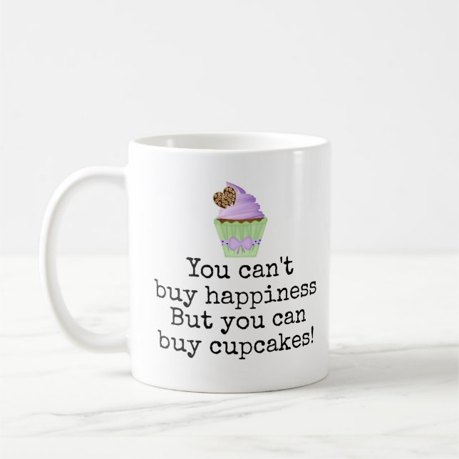 Caneca De Café Não se pode comprar felicidade. Mas você pode comp (Esquerda)