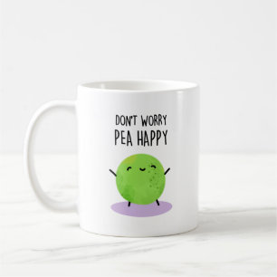 Caneca De Café Não se preocupe Pea Happy Cute Pun