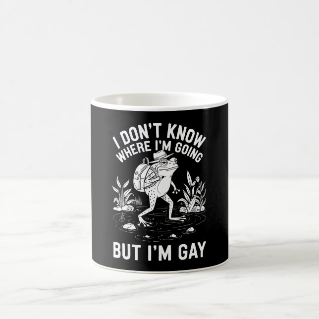 Caneca De Café Não sei para onde vou, mas sou Gay (Centro)