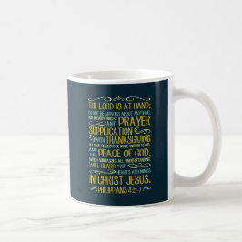 Caneca De Café Não seja - 4:5 dos Philippians - 7 ansiosos