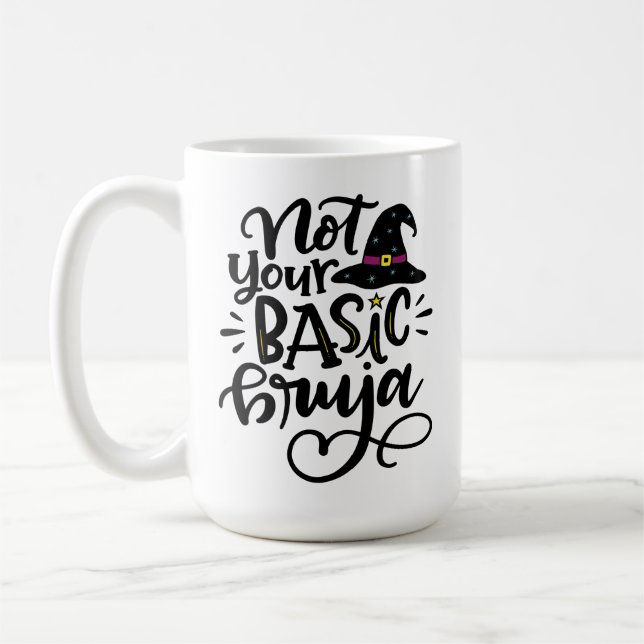 Caneca De Café Não Seu Bruja Básico, Spanglish (Esquerda)