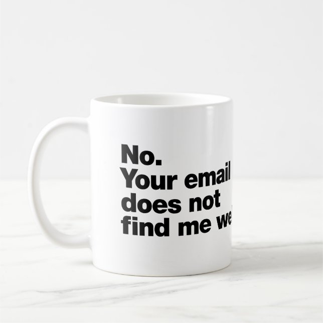 Caneca De Café Não. Seu e-mail não me parece bem (Esquerda)