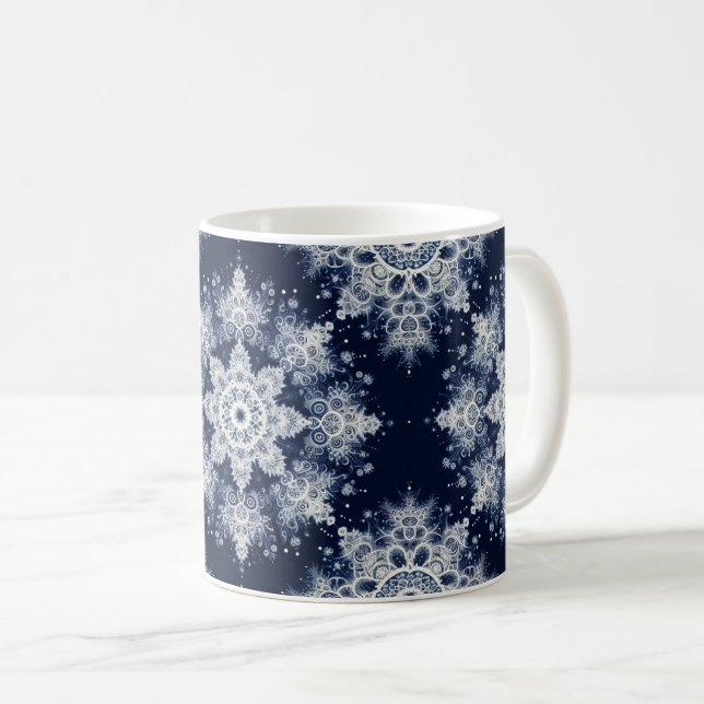 Caneca De Café Não Seus Flocos De Neve Comuns III (Frente Esquerda)