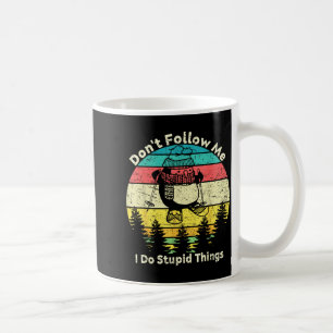 Caneca De Café Não siga faça coisas estúpidas para esquiadores en