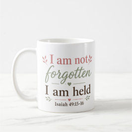Caneca De Café Não Sou Esquecido, Sou Amado: Conforto Cristão