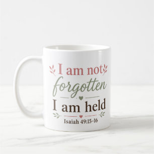 Caneca De Café Não sou Esquecido, sou Amado Consolo Cristão