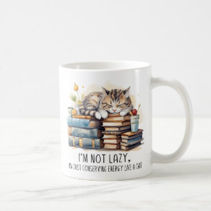 Caneca De Café Não sou Gato Preguiçoso