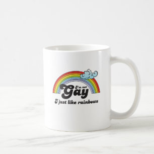 Caneca De Café Não sou gay escuro