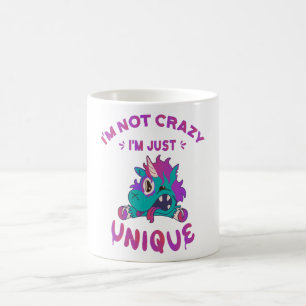 Caneca De Café Não sou louco, sou único, Mad Unicorn