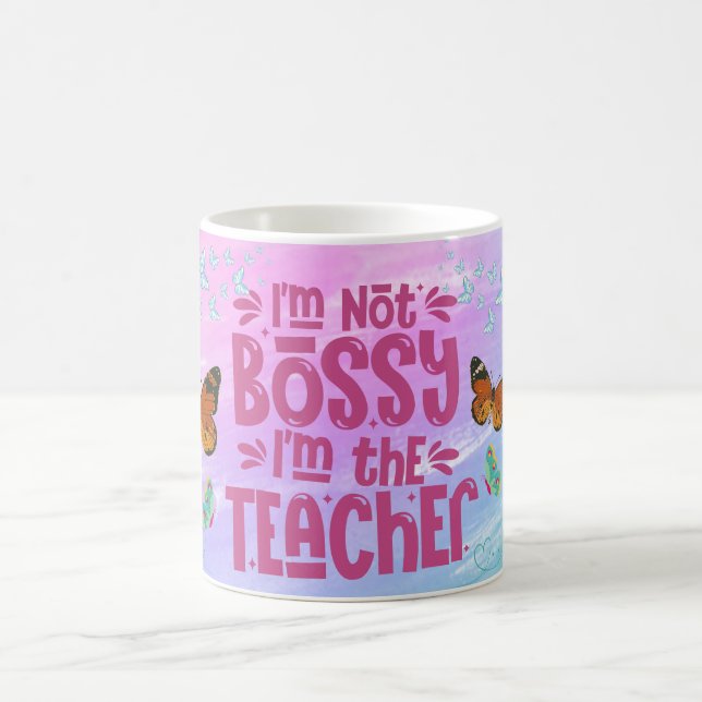 Caneca De Café Não Sou Mandona, Sou a Professora (Centro)