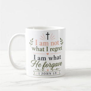 Caneca De Café Não Sou O Que Lamento, Sou O Que Ele Perdoou Citaç