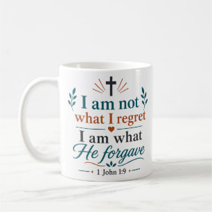 Caneca De Café Não Sou O Que Lamento, Sou O Que Ele Perdoou Citaç