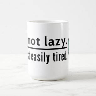 Caneca De Café Não sou preguiçoso. Só me canso facilmente. Emotic