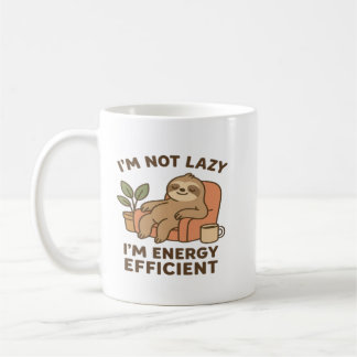 Caneca De Café Não Sou Preguiçoso, Sou Eficiente em Energia – Div