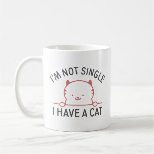 Caneca De Café Não sou Solteiro de ter um gato