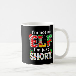 Caneca De Café Não Sou Um Elfo, Apenas Baixo Camiseta Divertida D