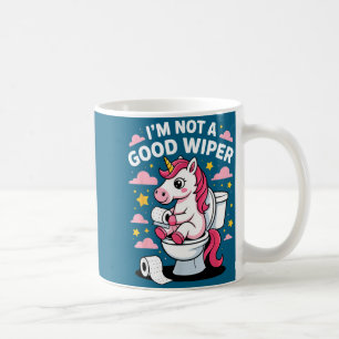 Caneca De Café Não Sou Um Limpa-Vidros Unicórnio Banheiro Humor E