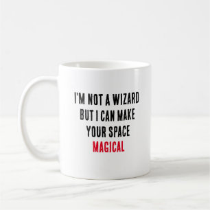 Caneca De Café Não sou um mago, mas posso fazer sua magia espacia