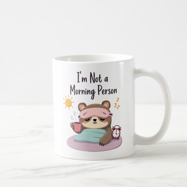 Caneca De Café Não sou uma Pessoa da Manhã (Direita)