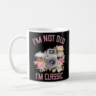 Caneca De Café Não sou velho, sou clássico, câmera floral Vintage