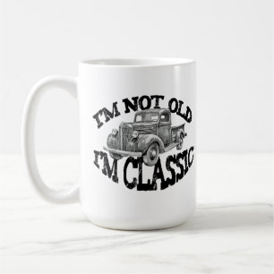 Caneca De Café NÃO SOU VELHO, SOU CLÁSSICO caminhão clássico carr
