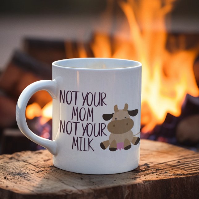 Caneca De Café Não Sua Mãe Não Seu Leite Vegan (Criador carregado)