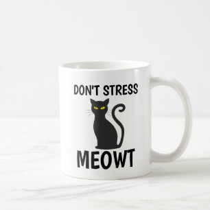 CANECA DE CAFÉ NÃO SUBLINHE MÚGS DE CAFÉ DE GATO MEOWT