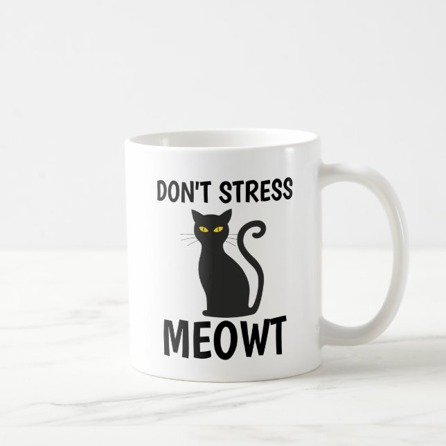 CANECA DE CAFÉ NÃO SUBLINHE MÚGS DE CAFÉ DE GATO MEOWT (Direita)
