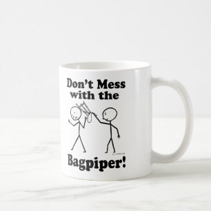 Caneca De Café Não suje com o tocador de gaita-de-foles