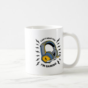 Caneca De Café Não te ouço, estou jogando games (frente e Ck Desi