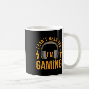 Caneca De Café Não te ouço Im Gaming Shirt Engraçado Jogo de Víde