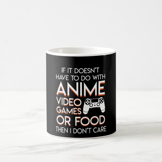 Caneca De Café Não tem o video games que do Anime a comida não se (Centro)