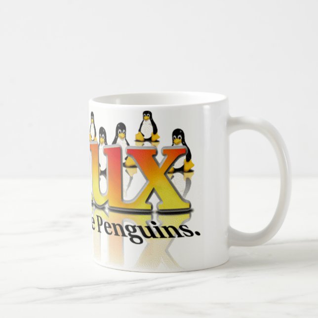 Caneca De Café Não tema o pinguim (Direita)