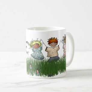 Caneca De Café Não tenha medo da vida - citação inspiradora