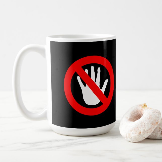 Caneca De Café Não tocar sinal (Com Donut)