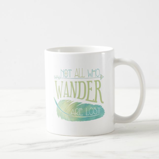 Caneca De Café Não tudo que Wander é perdido (Direita)