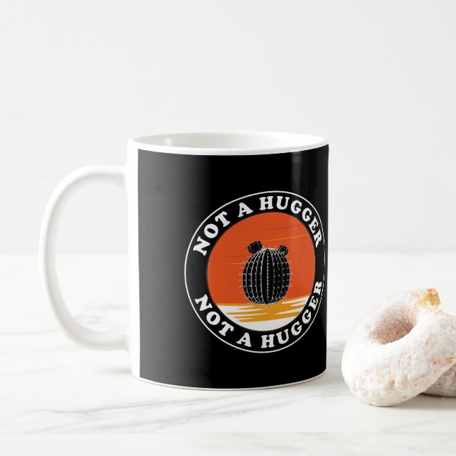 Caneca De Café Não Um Hugger (Com Donut)