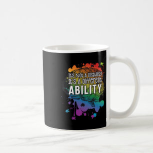 Caneca De Café Não Uma Deficiência Um Autismo Diferente De Habili