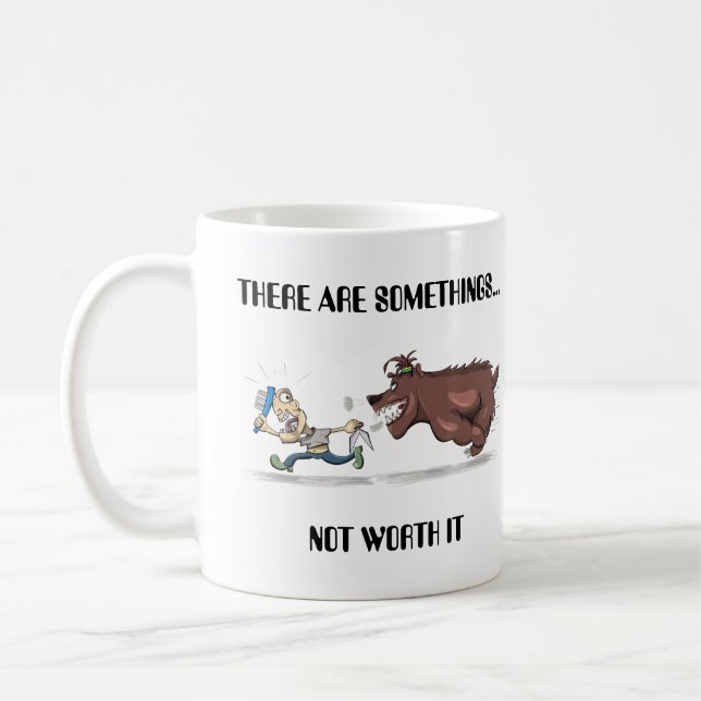Caneca De Café Não vale a pena Camisa-T (Esquerda)