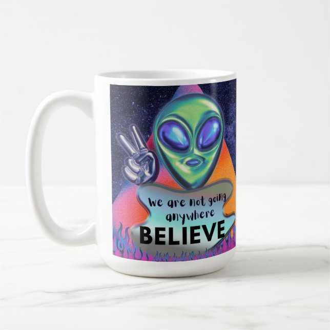 Caneca De Café Não vamos a lugar algum, acredite (Esquerda)