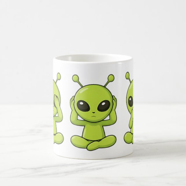 Caneca De Café Não Veja, Não Ouça, Não Fale o Mal (Centro)