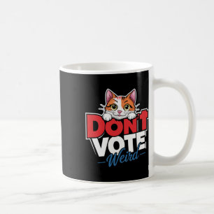 Caneca De Café Não Voto Gato Idiota, Criança, Lady Funny Kamala 2