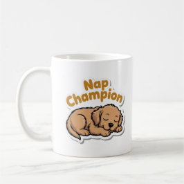 Caneca De Café Nap Champion Cute Golden Retriever Puppy Coffee Mu