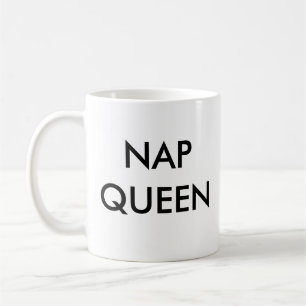 Caneca De Café Nap Queen Mug   Slogan Slogan Slogan Engraçado e H
