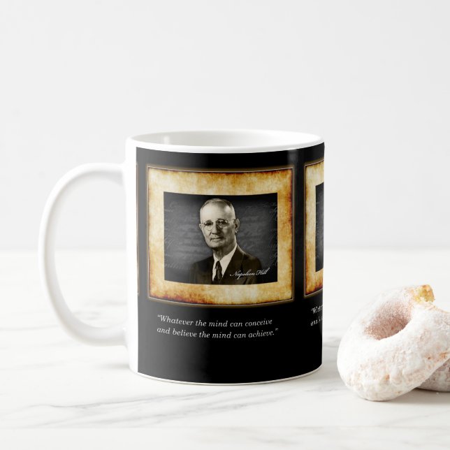 Caneca De Café Napoleon Hill Mugs (Com Donut)