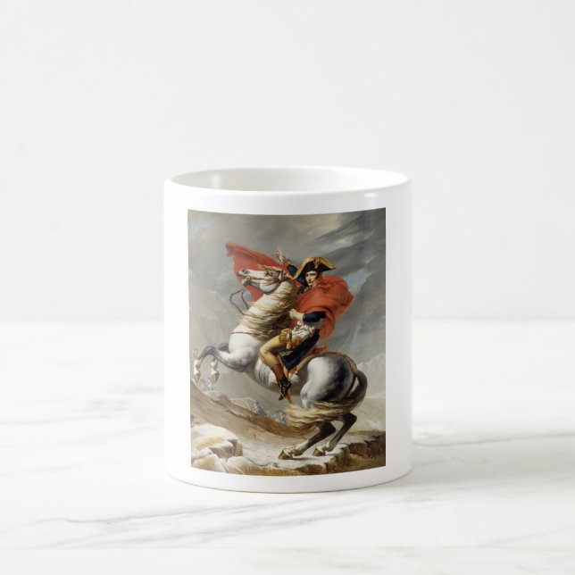 Caneca De Café Napoleon que cruza os cumes -- Jacques-Louis David (Centro)