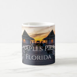 Caneca De Café Nápoles Pier Florida Beach Ocean Novelty
