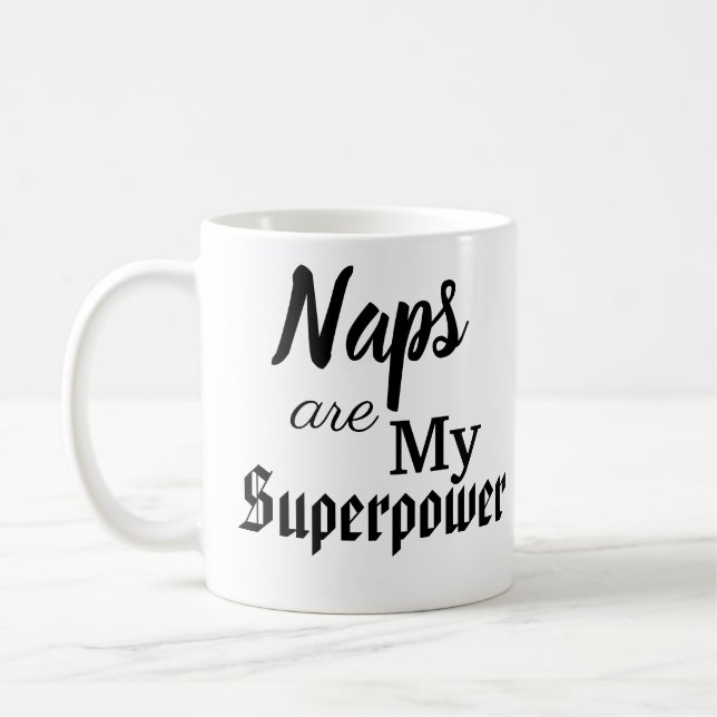 Caneca De Café Naps são o meu superpoder (Esquerda)